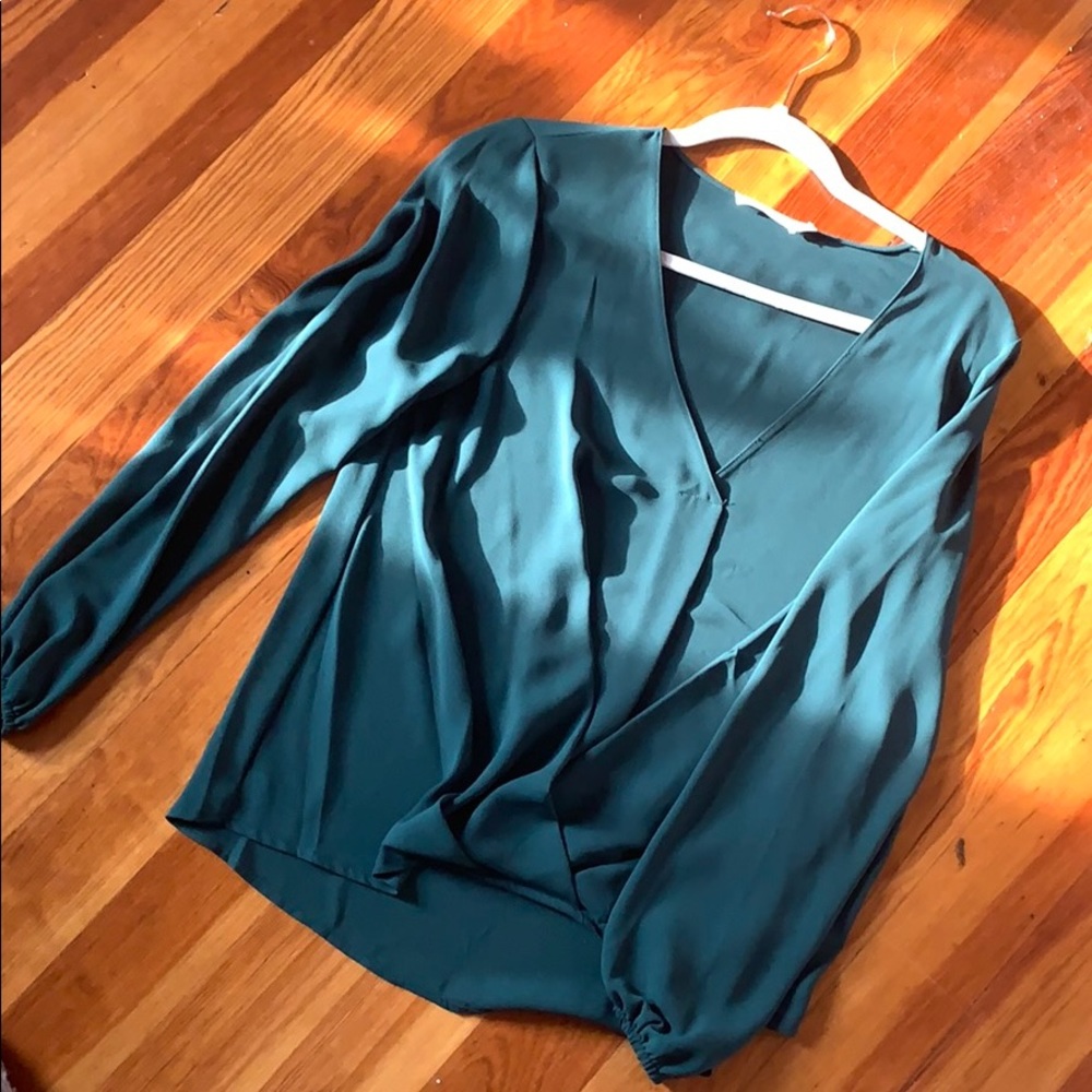 Lush Twist Front Blouse